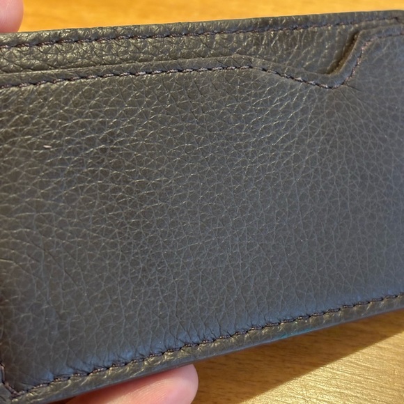 Sofia Fima Chocolate Brown Leather Card Case - Double Sided - Brand New - Picture 5 of 8